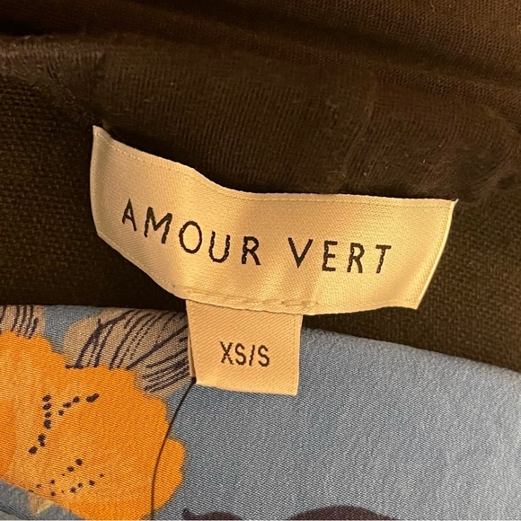 NWT Amour Vert Rowan Black Belted Wide Leg Cotton Knit Casual Pants Women’s XS/S - Picture 6 of 10